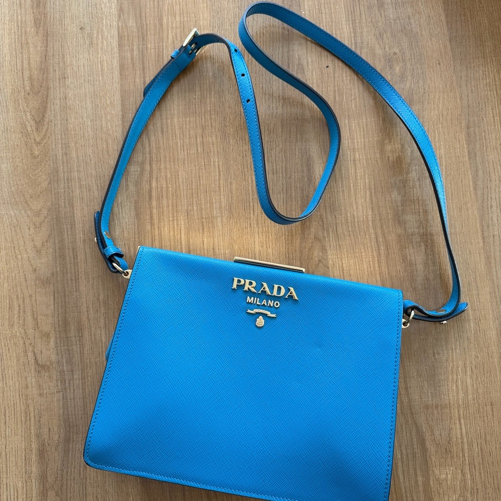 Prada Vibrant Blue Crossbody Bag